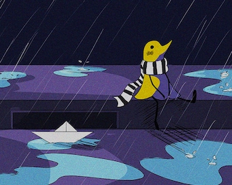 Punpun Chilling Print