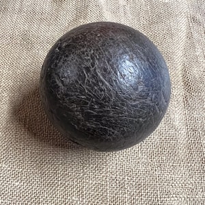 Old wooden petanque ball, vintage decor