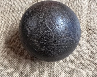 Old wooden petanque ball, vintage decor