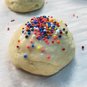 Italian Easter ricotta cookies - 2 (TWO) DOZEN - available in spring, multicolored, and Christmas sprinkles