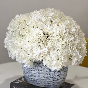 Hydrangea Faux Floral Arrangement Centerpiece