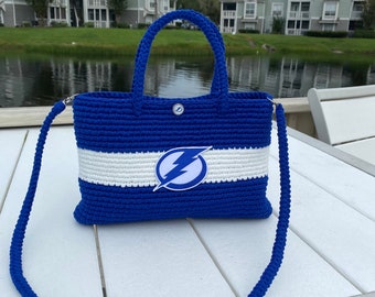 Handmade Tampa Bay Lightning Purse