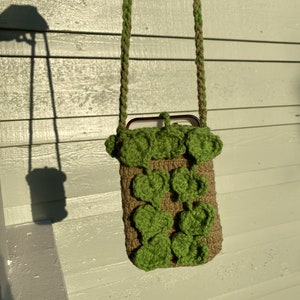 Potted plant phone purse