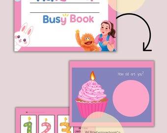 Libro delle attività della Sig.ra Rachel per bambini piccoli / Raccoglitore di attività stampabile da 14 pagine