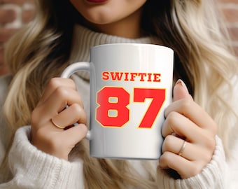 Taylor Swift/Travis Kelce Swiftie Mug, KC Chiefs Mug, Swiftie Gift, Chiefs Gift