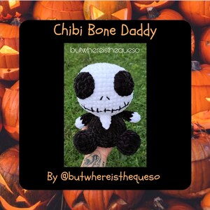 Chibi Bone Daddy Amigurumi Pattern *not a physical item, pattern only*