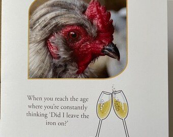 Birthday Card - Hen Chicken Funny Humour