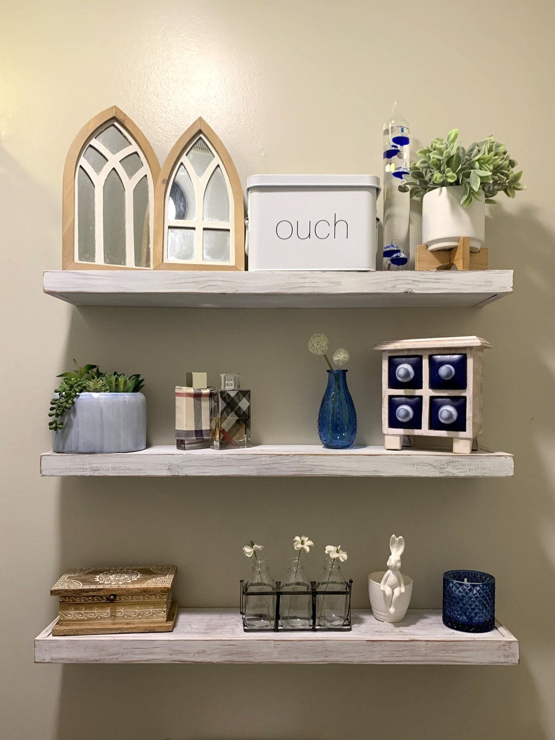 Floating Shelves Antiquestyle, Distressed Etsy