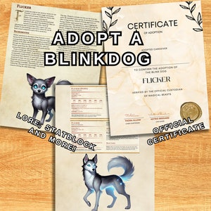 Adoptera Flicker Blink-hunden: D&D-adoptionskit (PDF-nedladdningar)