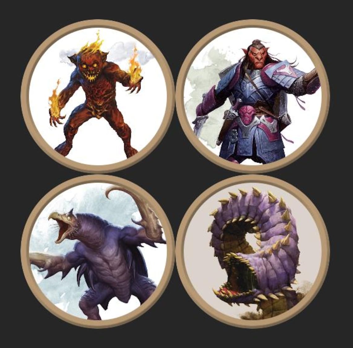 Dnd Creature Tokens: 500+ Printable Monster & NPC Tokens (roll20) - Etsy