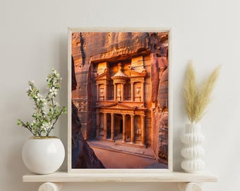 Petra Wall Art – Ancient Treasury Desert Photography (Digital Download)