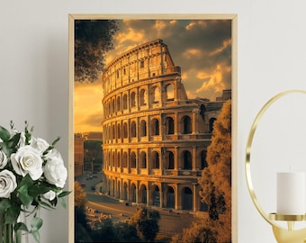 Colosseum Wall Art – Ancient Rome Travel Photography (Digital Download)