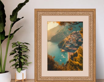 Italy Wall Art – Positano Sunset Photography Print (Digital Download)