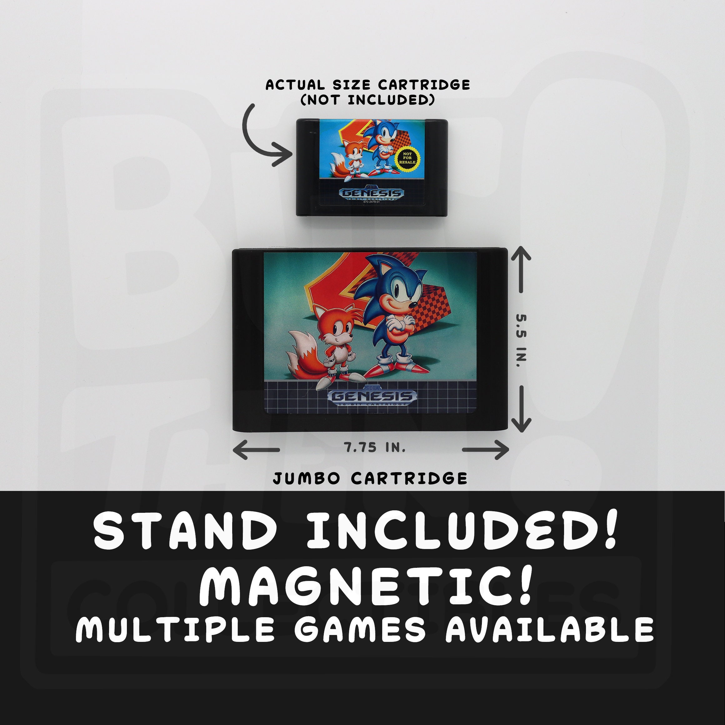 Jumbo - Genesis - Sega Genesis Cartridge With Stand & Magnetic