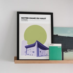 Architektur Wandbild, Architektur Wanddekor, Le Corbusier, Architektur Poster, Wand Kunst zum ausdrucken, Digitaldruck, moderne Wandkunst