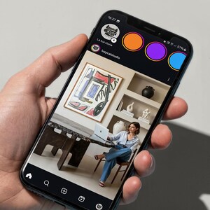 Video Frame Mockup, Person video mockup, Photoshop Template for Wall Art & Prints, Interior Mockup, Print Mockup, Mid Century modern mock up