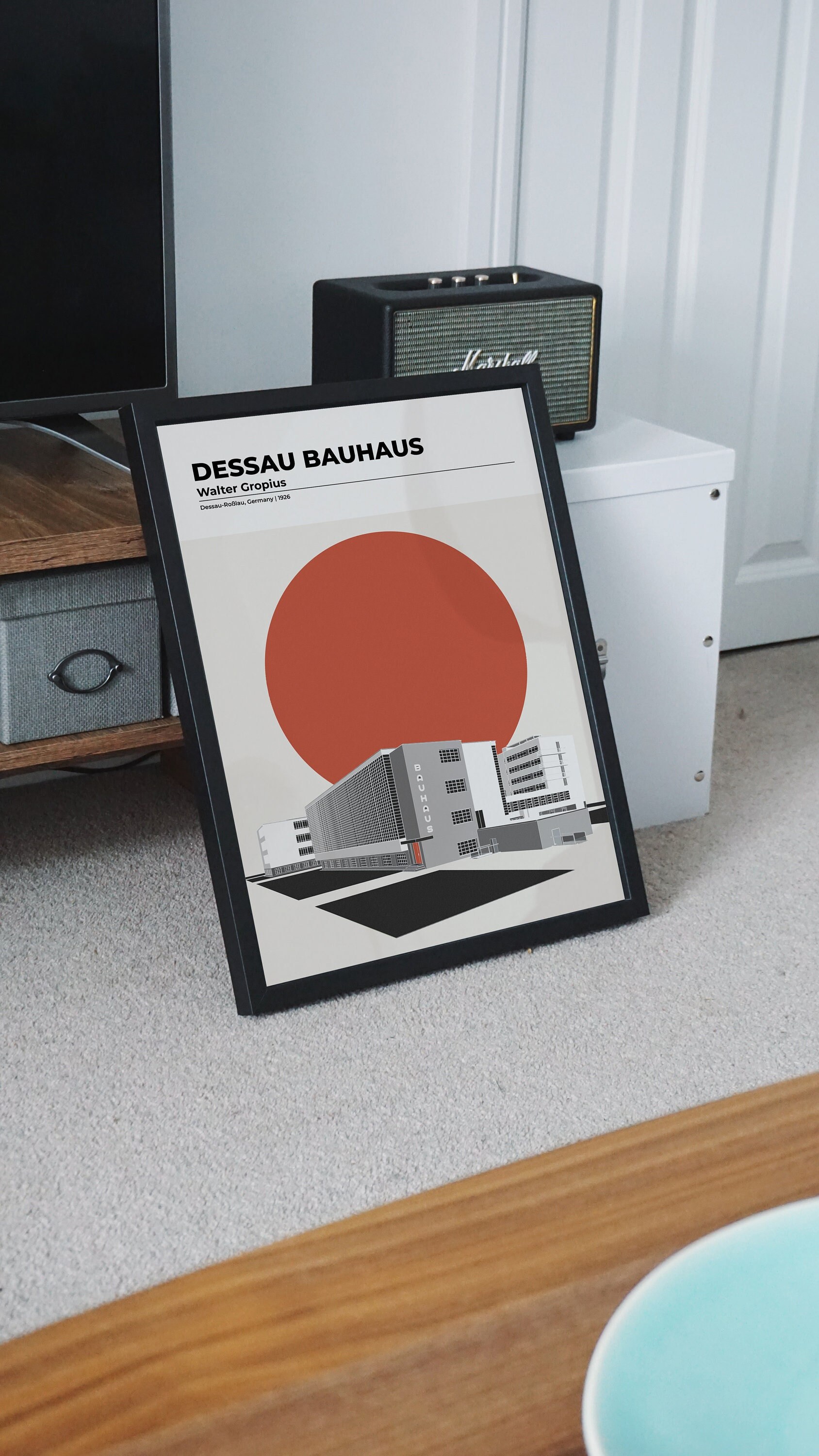 Architecture poster Dessau Bauhaus Walter Gropius Architecture 