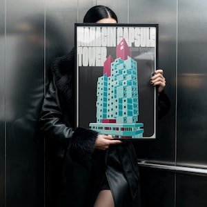 A1 Frame Photoshop Mockup Template for Wall art and Prints, mockup, Minimal interior display, 4k PSD Poster mock up, Person Mock up