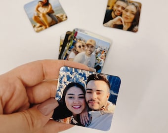 Personalized Photo Magnets • Fridge Decal • Fridge Magnets • Picture Magnet • Save the Date • Gift for Friends
