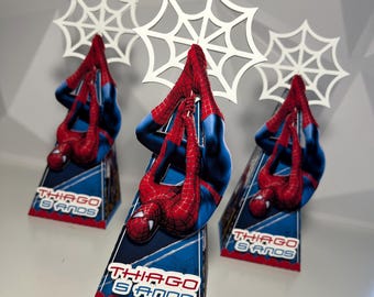 Spider-Man Favor Box • Spider-Man Party Decor • Spider-Man