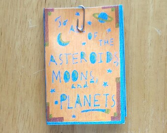 To All of the Asteroids, Moons, and Planets Illustrated Mini-Zine - DIGITAL DOWNLOAD