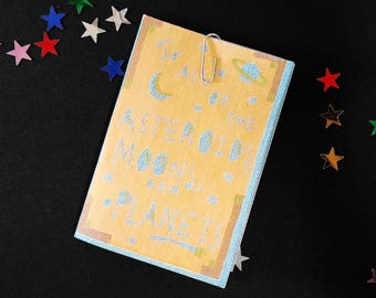 To All of the Asteroids, Moons, and Planets Mini-Zine - DIGITAL DOWNLOAD