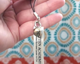 Kitten Academy Cell Phone Charm