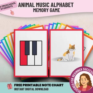 Spielkarten mit Tieralphabet in Farbe und Farbe für das Lernen und für die Schule