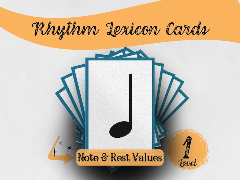 Rhythm Lexicon Flashcards - Music Theory Learning Cards for Music ...