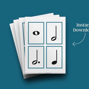 Rhythm Lexicon Flashcards - Music Theory Learning Cards for Music ...