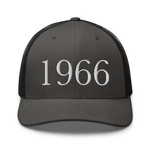 1966 Birthday Cap For Men . Embroidery Dad Hat . Baseball Cap For Women . 57th Birthday Gift For Him . Outdoor Snapback Cap . Trucker Cap