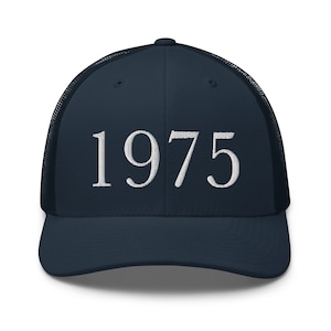 1975 Birthday Cap For Men . Embroidery Dad Hat . Baseball Cap For Women . 46th Birthday Gift For Him . Outdoor Snapback Cap . Trucker Cap