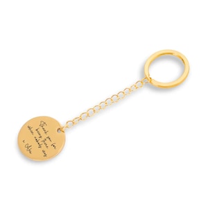 Custom Quote Keychain • Message Keychain • Personalized Jewelry • Song Lyric Scripture Verse • Disc Keychain • Gift for Her Girlfriend Gift