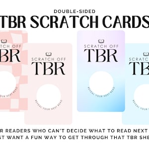 Cartes à gratter TBR recto-verso