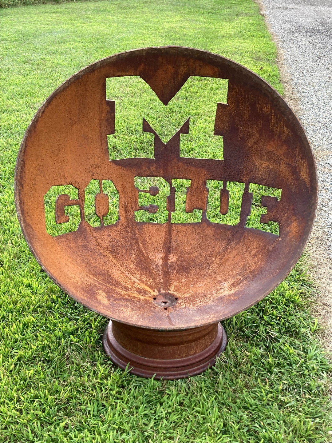 Custom Michigan Fire Pit Etsy