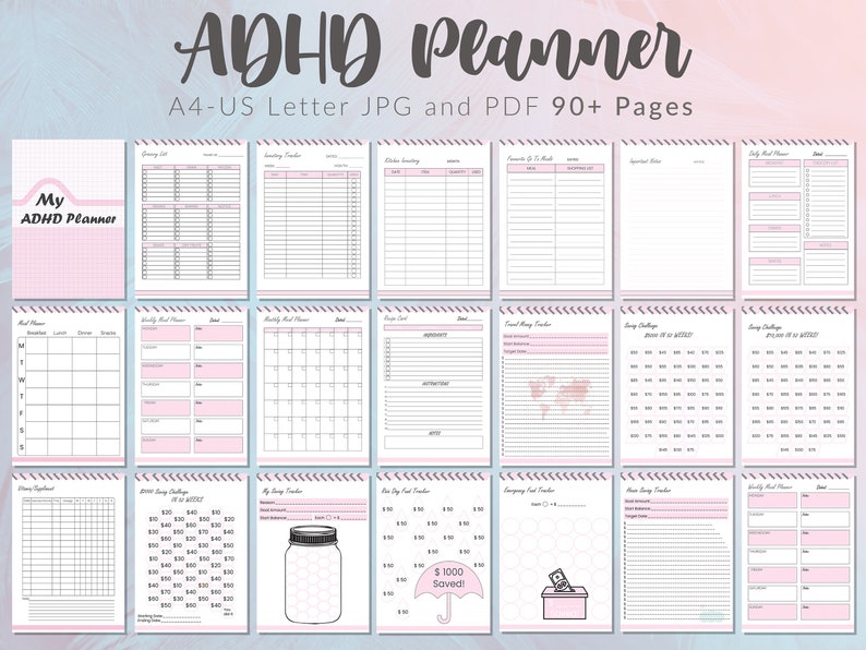 Adhd Printable Planner Printable Online Adhd Printable Planner Printable Online