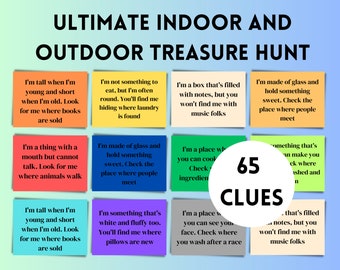 Indoor and Outdoor Treasure Hunt, Birthday Treasure Hunt, Children Treasure Hunt, Teen Treasure ...