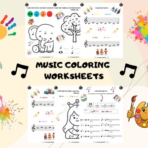 Piano lesson, music lesson, homeschool worksheet, music printable, music education, kindergarten music, music theory worksheet, coloring