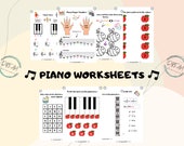 Piano Worksheets, Music Worksheets, Piano, Printable Music Worksheets, Music Theory, Piano Lessons, Music Lessons, Homeschool Piano Lessons.