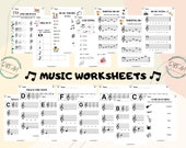 Music Worksheets, Printable Worksheet, Music Education, Music Theory, Homeschool Music Printable, Music lessons, Piano Lessons, Note, Rhythm