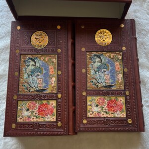 Farsi book: kolyate of Shamse Tabrizi9x5in 2 volumes with cover کلیات شمس تبریزی دوجلدی قابدار image 2