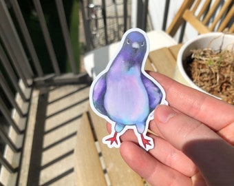 Sparkly Pigeon Vinyl Sticker