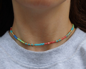 Belly Conklin's Colorful Seed Bead Choker from "The Summer I Turned Pretty Season Two" | Belly's seed bead necklace | TSITP jewelry season 2