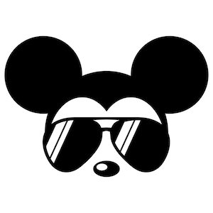 Gafas de sol de ratón Archivo digital SVG, DXF, PNG y JPG