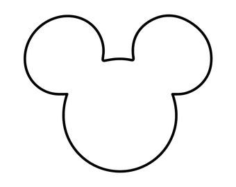 Mouse Head Outline Digital File svg dxf png jpg