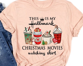 This Is My Hallmark Christmas Movies Watching Shirt For Christmas, Hallmark Christmas Movies Shirt, Holiday Spirit Shirt Christmas Gift