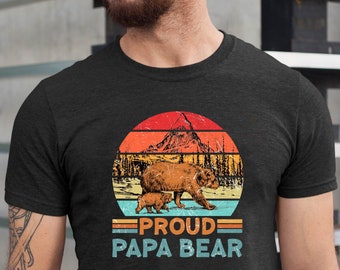 Father's Day Shirts New Dad TShirt, Proud Papa Bear ,Dad Shirt, Proud Papa Bear, Father's Day Group shirts