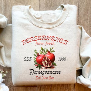 90s Persephone's Pomegranates Vintage Bookish Shirt, Retro Funny Bookish Shirt, Light Academia ,Greek Goddess ,Greek Mythology Graphic Tee zdjęcie 1