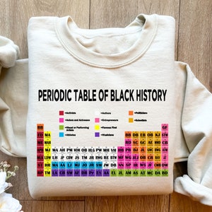 Periodic Table of Black History Sweatshirt, Black History Month Shirt, Periodic Table of Black History Shirt,Black Pride Shirt,Black History