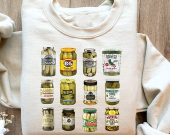Retro Funny Canned Pickles Shirt, Retro Funny Pickle Shirt ,Canning Season Sweatshirt, Pickle Graphic Tee , Pickle Lovers Gift,Pickle Jar